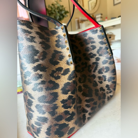 Christian Louboutin Studded Leopard Cabarock Tote- Perfect! Never been used! - Picture 2 of 12